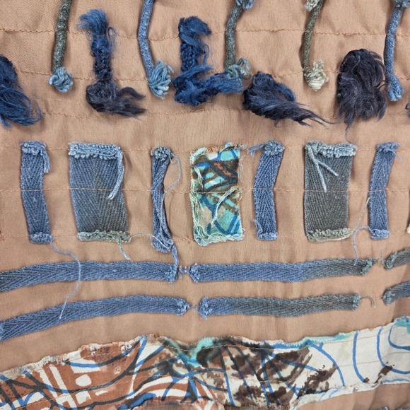 New‎ Direction Shirt Jacket XL Beige Patchwork Artsy Boho Indie Ethnic - Picture 5 of 8